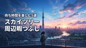 スカイツリー周辺での暇つぶしに迷ったら？待ち時間も楽しくなる定番＆穴場5選