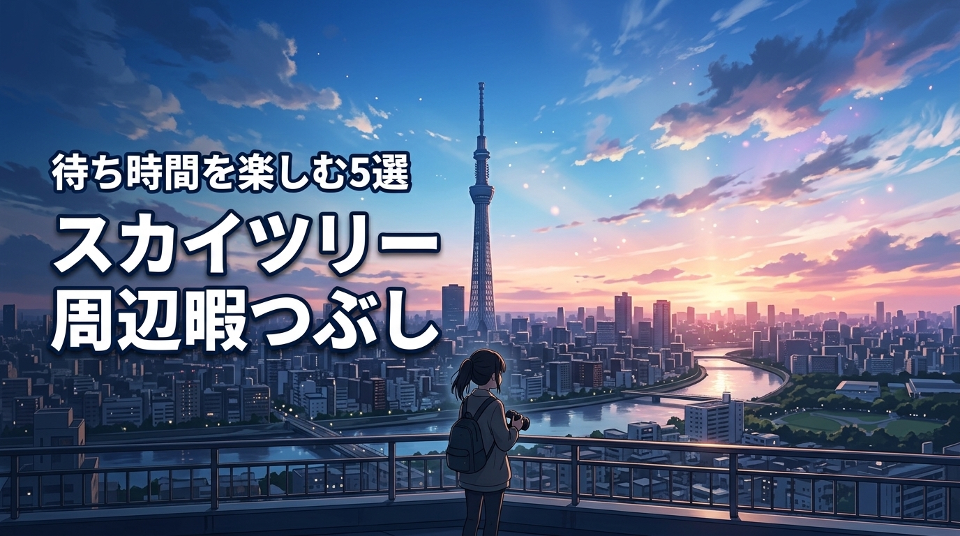 スカイツリー周辺での暇つぶしに迷ったら？待ち時間も楽しくなる定番＆穴場5選
