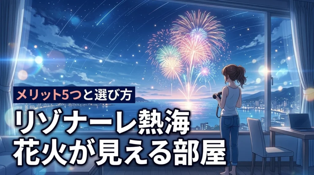リゾナーレ熱海で花火が見える部屋は？メリット5つとデメリット、選び方を解説