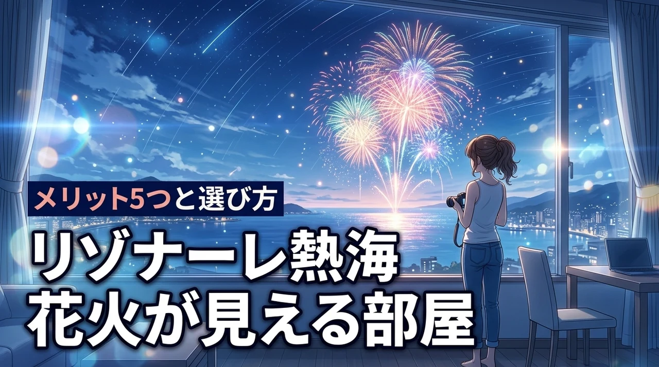リゾナーレ熱海で花火が見える部屋は？メリット5つとデメリット、選び方を解説