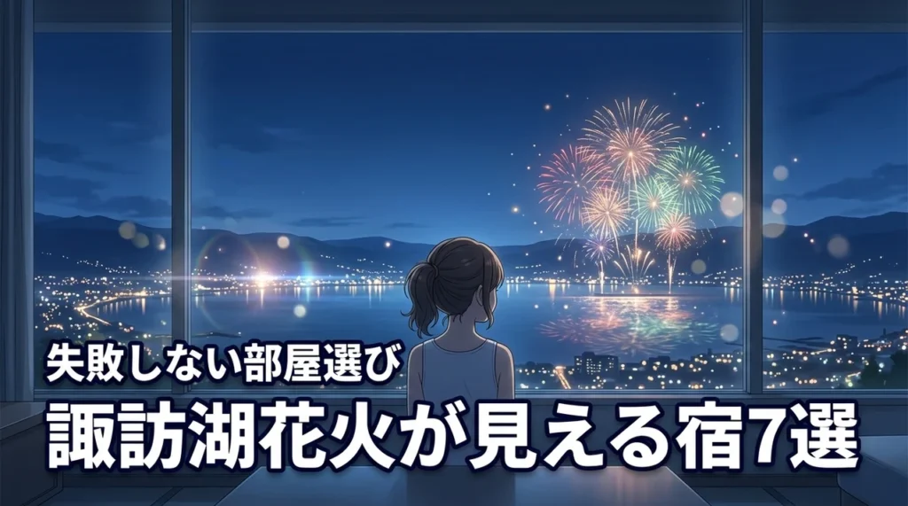 諏訪湖の花火大会がホテルから見えるおすすめの宿7選！失敗しない部屋の選び方