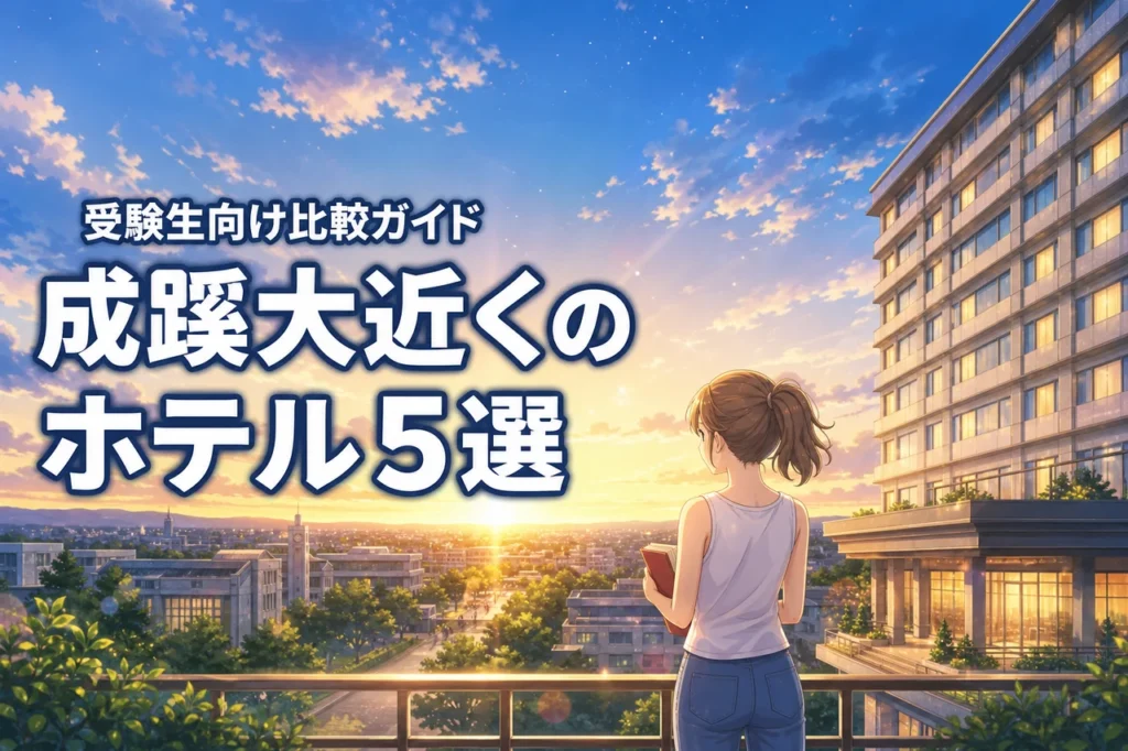 成蹊大学近くのホテルおすすめ5選！受験生に最適な宿泊先を徹底比較ガイド