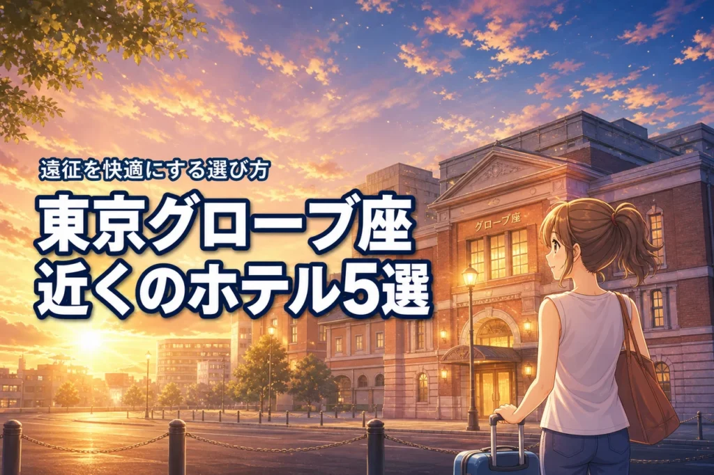 東京グローブ座近くのホテルおすすめ5選！遠征を快適にする選び方