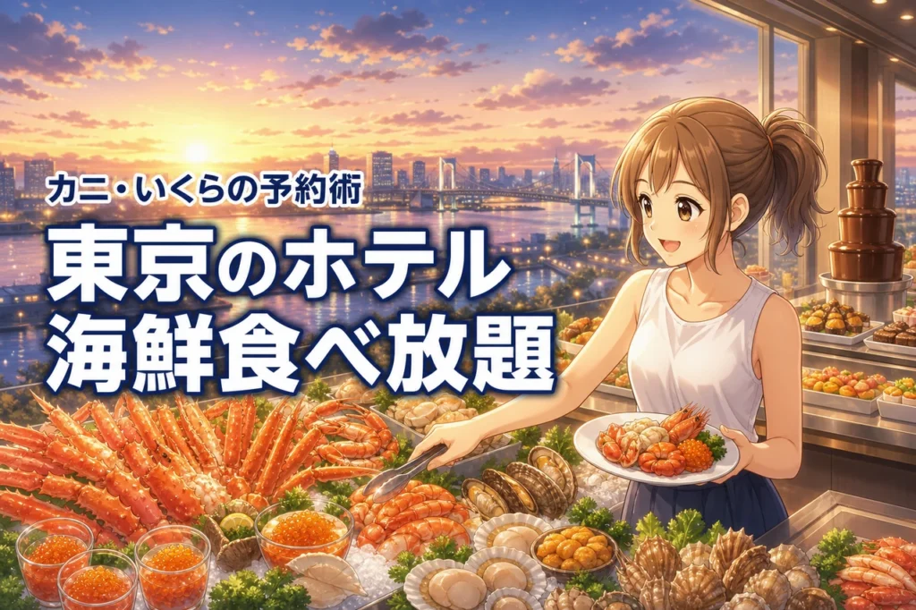 【贅沢の極み】東京のホテルで海鮮食べ放題！カニやいくらを予約するコツ