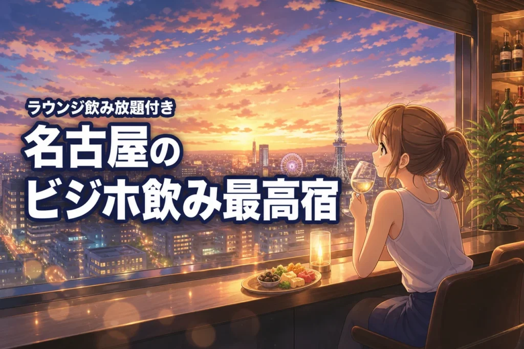 ビジホ飲みが最高すぎる名古屋のホテル！無料ラウンジや飲み放題付き宿を紹介