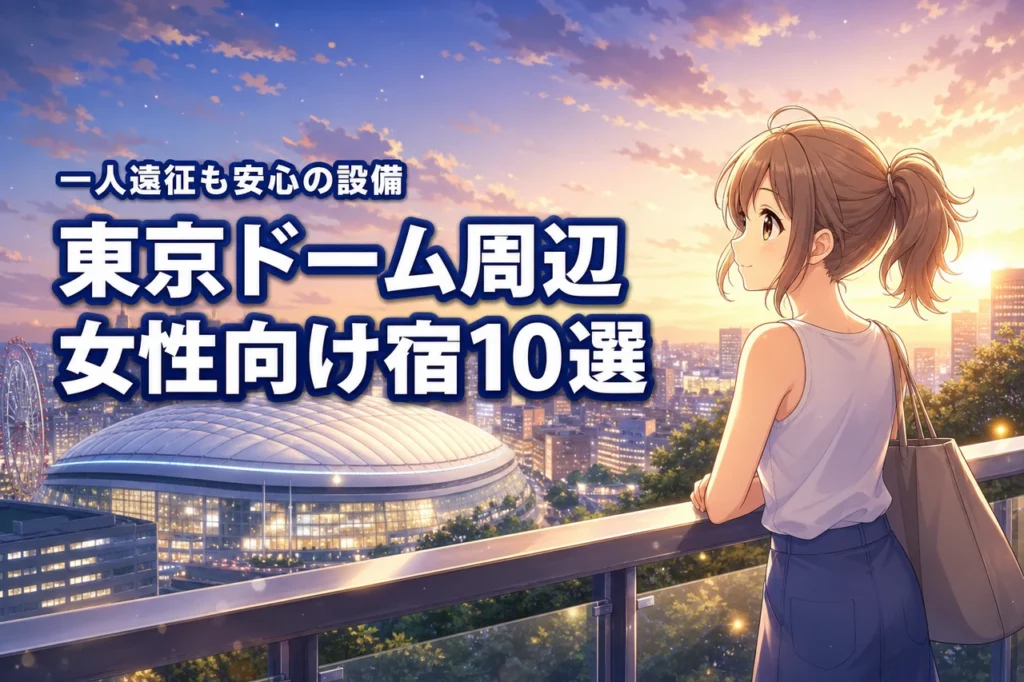 東京ドーム周辺ホテルで女性におすすめは？一人遠征も安心なアメニティ充実の宿10選