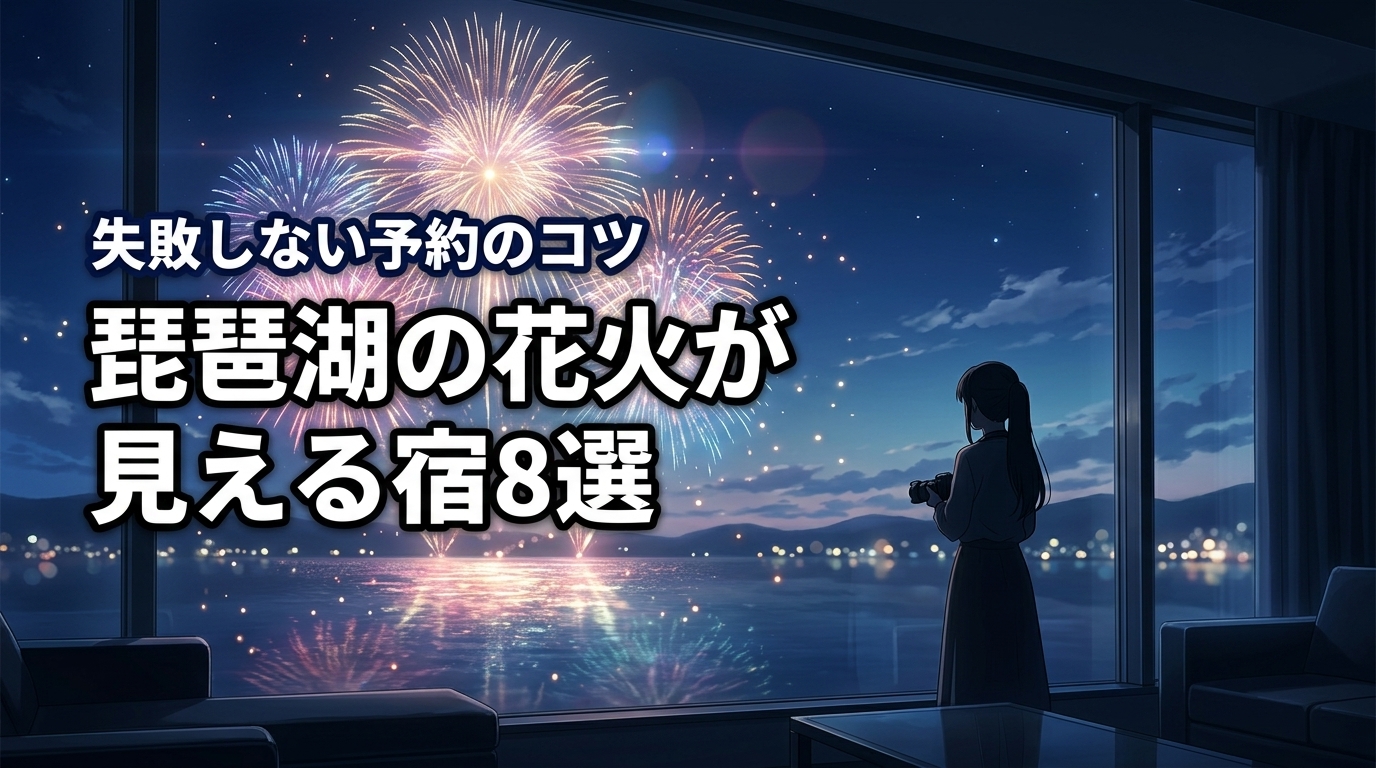 琵琶湖の花火大会がホテルから見える宿8選!失敗しない選び方と予約のコツ