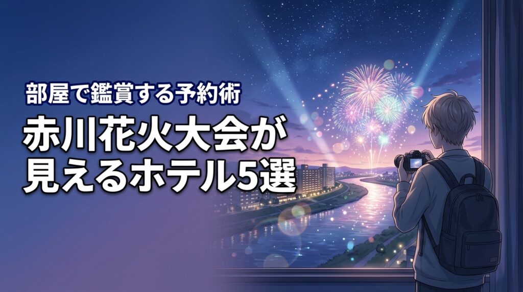 赤川花火大会が見えるホテルおすすめ5選！部屋から鑑賞するメリットと予約術