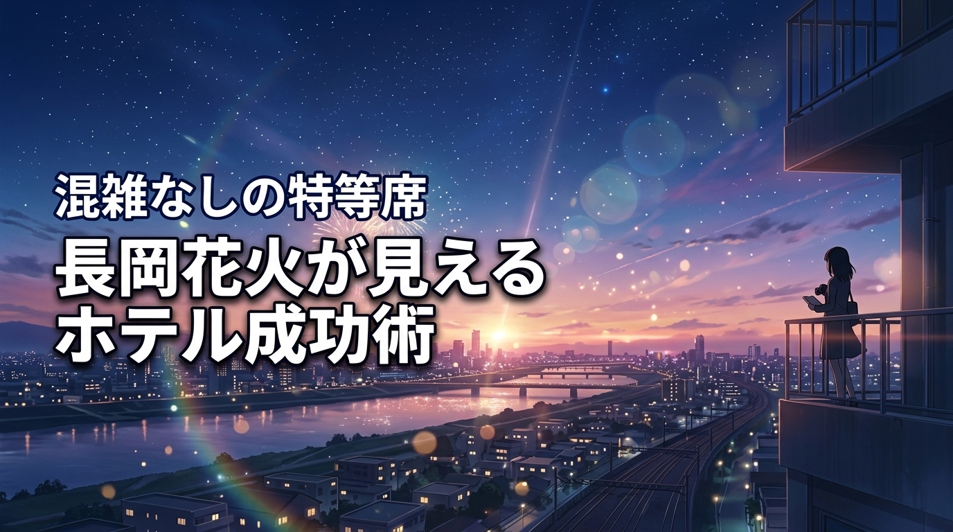混雑を避け長岡花火大会をホテルから見える特等席で満喫する宿泊成功術