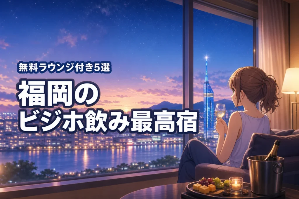 ビジホ飲みが最高すぎる福岡のホテル！無料ラウンジや飲み放題付き宿を紹介