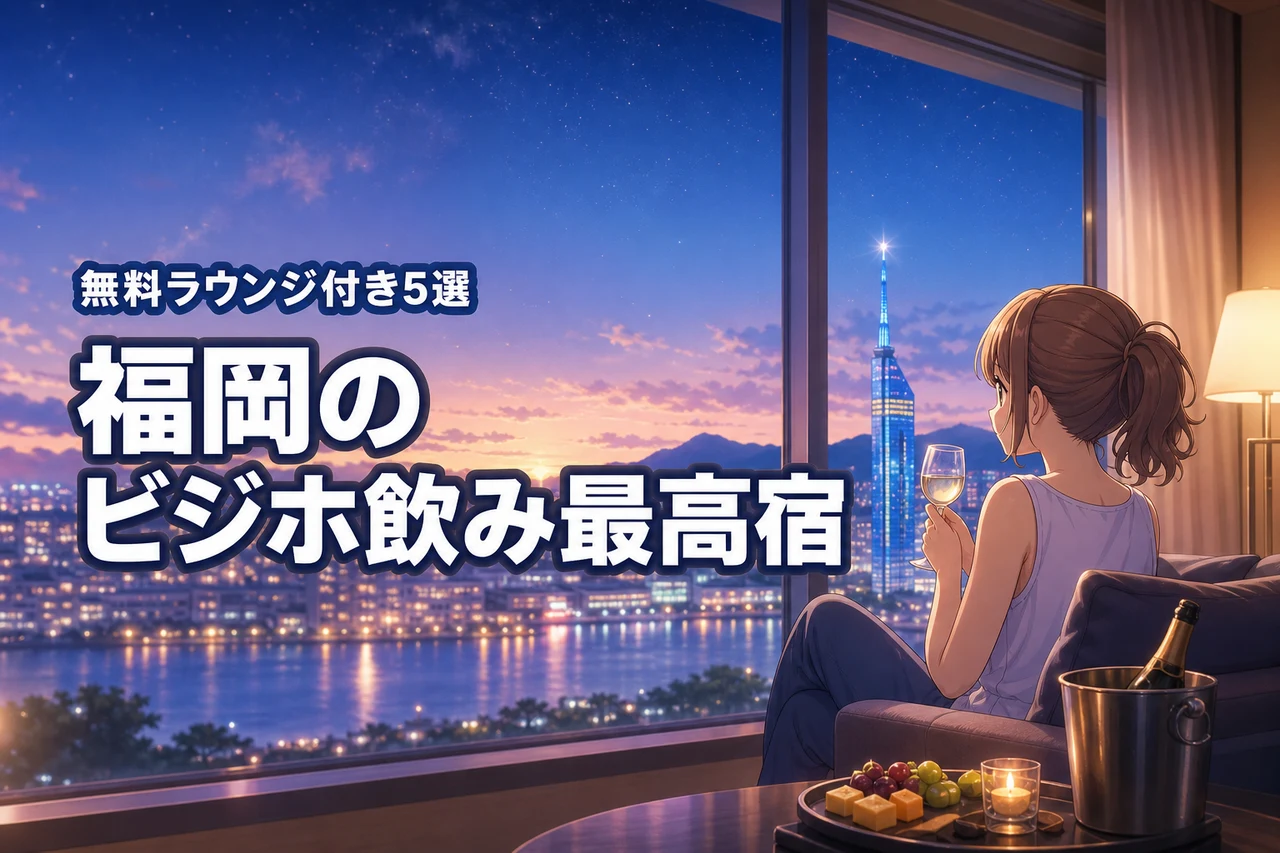 ビジホ飲みが最高すぎる福岡のホテル！無料ラウンジや飲み放題付き宿を紹介